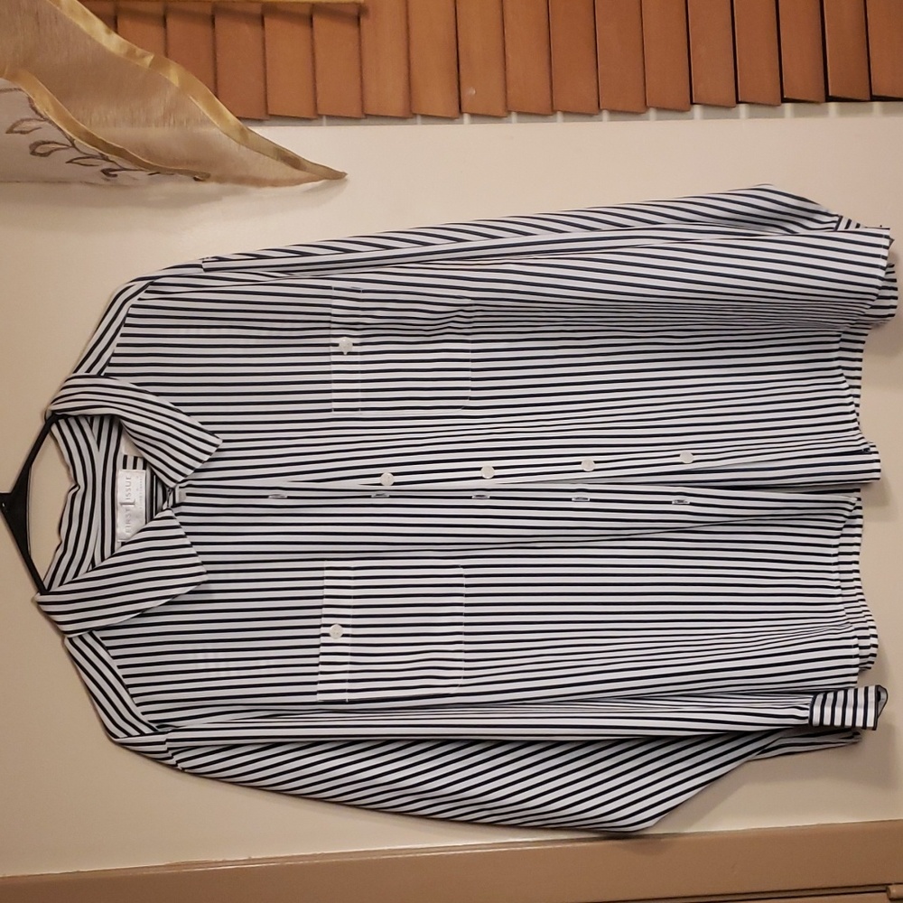 🔥$5 Plus Size Strip Blouse